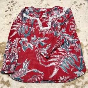 Loft | Floral Print Tunic